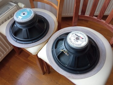 Два динамика диаметром 30 см.
