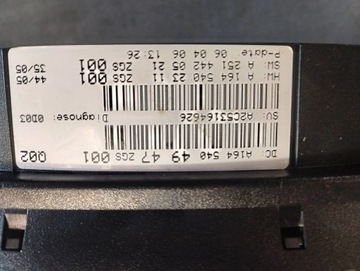 MERCEDES ML W164 PŘÍSTROJOVÁ DESKA BUDÍKY A1645404947