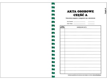 Папка ЛИЧНОЕ ДЕЛО с папкой Т-02, зеленая