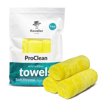Uniwersalny ręcznik z mikrofibry do samochodu - 3 szt. 41 x 41cm - 350 g/m²