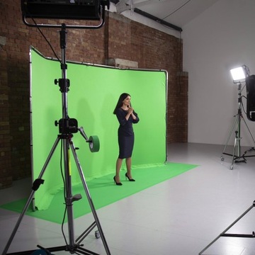 Фон виниловый полоса Manfrotto 1,37x4 м Chroma Key зеленый
