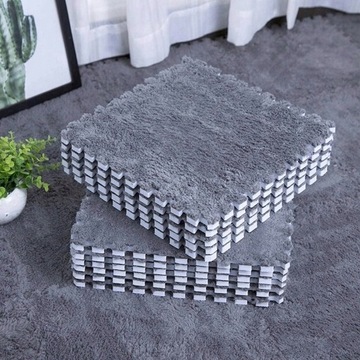 PUZZLE PIANKOWE MATA PIANKOWA MIĘKKI PLUSZOWY12szt