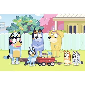 PUZZLE 100 PUZZLE DOGS DOGS HAPPY WORLD BLUY BLU FAMILY 5+ КУБИКОВ