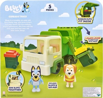 НАБОР MOOSE TOYS BLUEY МУСОРОВОЗ + 2 ФИГУРКИ