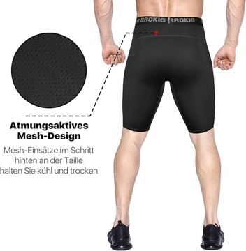 Шорты компрессионные Быстросохнущие Короткие брюки для бега 2 шт R. L