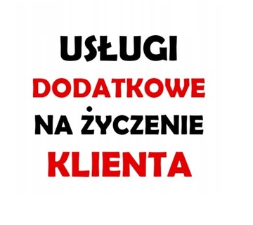 USŁUGI DODATKOWE NA ŻYCZENIE - GRAWER LASEROWY