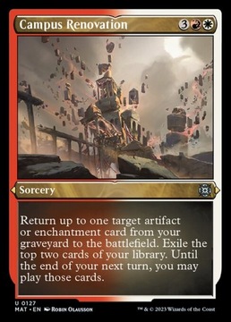 MTG MAT #127 Campus Renovation Foil Etched