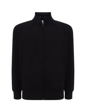 Bluza męska dresowa CZARNA Suwak Rozpinana r.XL
