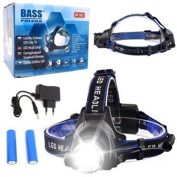 BASS POLSKA LATARKA CZOŁOWA LED CREE X PE T6 ZOOM