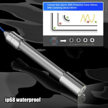 Камера для осмотра канализационных труб 100M 10-дюймовый IPS-экран локатор 1080P 512 Гц