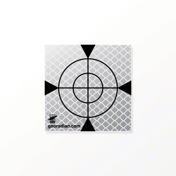 Tarczka dalmiercza, biała, 60mm x 60mm, - 20 szt.
