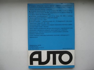 Opel Kadett E Obsługa i naprawa OPEL Kadett E PL