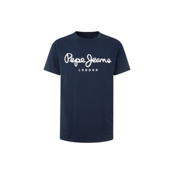 PEPE JEANS KOSZULKA MĘSKA T-SHIRT ORIGINAL STRETCH N FUTURE GRANATOWA r.L