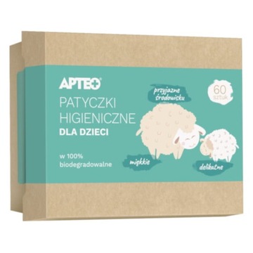 Patyczki higieniczne dla dzieci Apteo Care 55 szt
