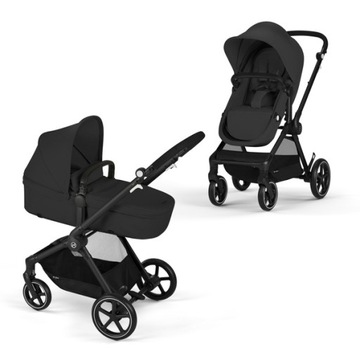 КОЛЯСКА CYBEX EOS BASIC 3В1 + АДАПТЕРЫ + СИДЕНЬЕ ATON B2 I-SIZE LAVA GREY