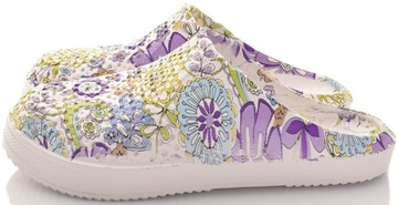 LEKKIE DAMSKIE KLAPKI PIANKI CHODAKI WE WZORY BUTY DO DOMU OUTDOOR