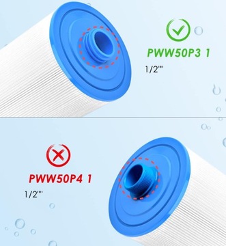 ФИЛЬТР ДЛЯ БАССЕЙНА, 2 ШТ. ФИЛЬТР НА ЗАМЕНУ ДЛЯ UNICEL 6CH-940 PLEATCO PWW50P3