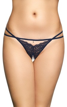 Niebieskie Stringi Damskie - SoftLine 2496 S/M