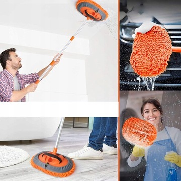 НАБОР ЩЕТКОВ ДЛЯ МОЙКИ АВТОМОБИЛЯ 157 СМ, 4 ЭТАПА