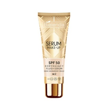 Bielenda Korygujący fluid+serum SPF50 do każdego typu cery, odcień nr 2