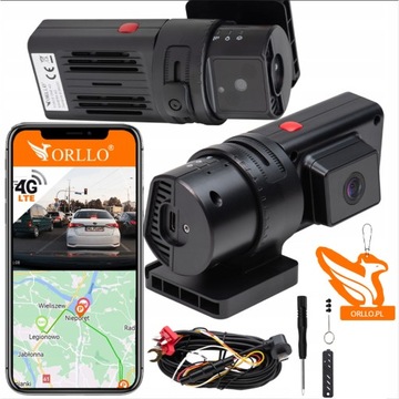 Kamera Samochodowa Wideorejestrator Karta SIM GPS Dual ORLLO FORCE ONE 4G