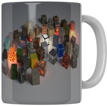 БЛЕСТЯЩАЯ КРУЖКА 330МЛ - ИГРЫ MINECRAFT И МНОГИЕ ДРУГИЕ
