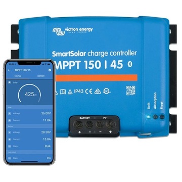 Regulator ładowania Smart 150V/45A BlueTooth