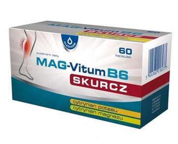 MAG-Vitum B6 SKURCZ cytrynian potasu i magnezu x60