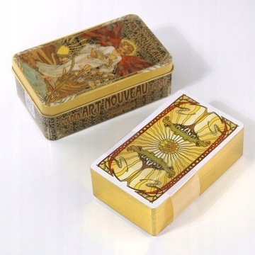 Golden Art Nauveau Tarot 78 Oracle Cards