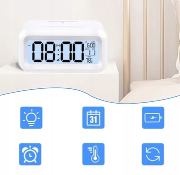 БУДИЛЬНИК ЧАСЫ СВЕТОДИОДНЫЙ ДИСПЛЕЙ ЭЛЕКТРОННЫЙ ЦИФРОВОЙ