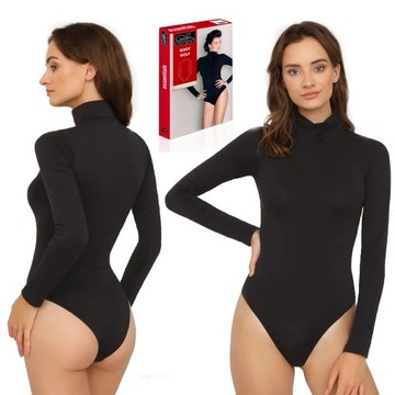 Bezszwowe Body Golf Gatta długi rękaw, czarny, L
