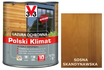 Lazura V33 Polski Klimat 10 lat Sosna Skand. 750ml