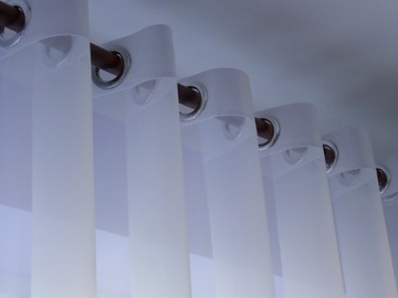 Готовые люверсы для штор из вуали изготавливаются по индивидуальному заказу.