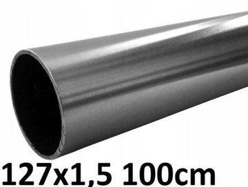 Rura nierdzewna fi 127x1,5mm gat.304 | 100cm