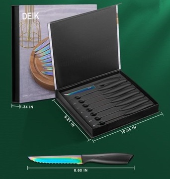 НАБОР НОЖЕЙ ДЛЯ СТЕЙКА, ХЛЕБА, ГРИЛЯ, НЕРЖАВЕЮЩАЯ СТАЛЬ