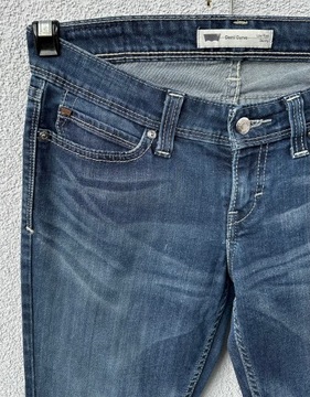 Levis W28 L32 granatowe spodnie jeansowe skinny damskie levi’s strauss
