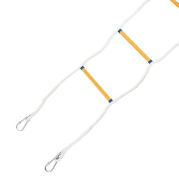 ВЕРЕВОЧНАЯ ЛЕСТНИЦА НА КРЫШУ 10М+2*КРЮКА+РЕМЕНЬ ПОЛУСИДЕНЬЯ