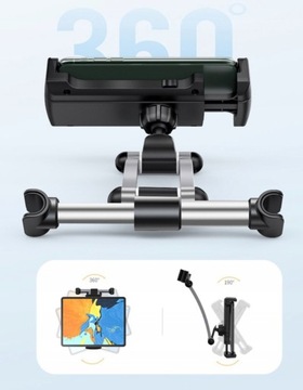 АВТОМОБИЛЬНЫЙ ДЕРЖАТЕЛЬ ПЛАНШЕТА НА ПОДГОЛОВНИКЕ, ПРОЧНЫЙ, УДОБНЫЙ
