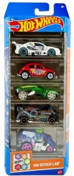 HOT WHEELS Pięciopak 5-PAK HW DESIGN LAB HLY72