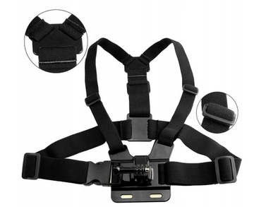 Нагрудное крепление для ремня безопасности для телефона GoPro 12, 11, 10, 9, 8, 7, 6, 5, 4