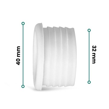 Резиновая редукция 40x32 мм СТИРАЛЬНАЯ МАШИНА ПОСУДОМОЕЧНАЯ МАШИНА Сливные трубы Гибкие