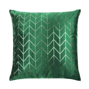 Poszewka dekoracyjna Velvetowa 45x45 461A zielona