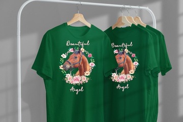 КОМПЛЕКТ ФУТБОЛКА + ТАТУ НАКЛЕЙКИ ЛОШАДИ 140 БЕСПЛАТНЫЙ ПОДАРОК