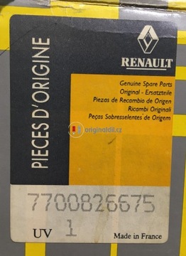 RENAULT CLIO I VNĚJŠÍ ZRCÁTKO ZPÁTEČNÁ PRAVÉ ORIGINÁLNÍ 7700826675