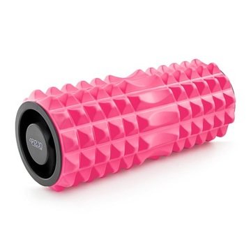 ROLLER DO MASAŻU Z KOLCAMI WAŁEK CROSSFIT RÓŻOWY