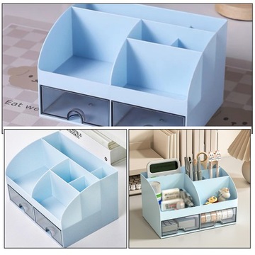 Пластиковый ящик для ручек с органайзером.