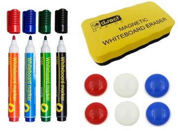 Белая магнитная доска для сухого стирания 120х80 см.