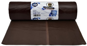 Биоразлагаемые мешки для мусора 120л, прочные, толстые.