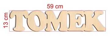 Деревянная надпись Любое имя 6-7 букв Оливьер Миколай Томусь Даниэль Дамиан