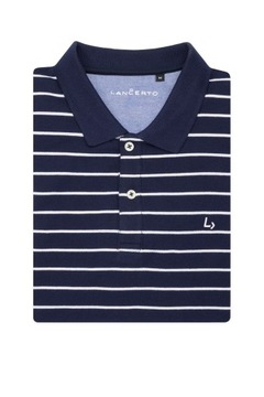 Koszulka Polo Granatowa w Paski Lancerto Caden 5XL
